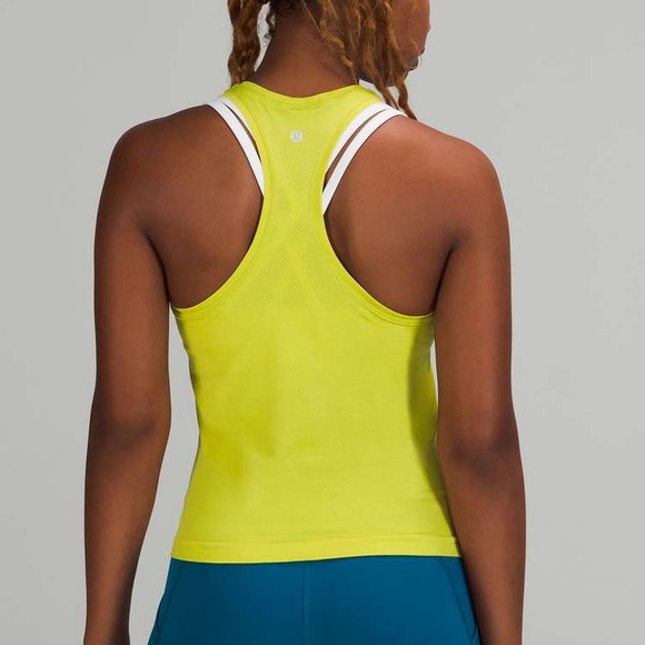 lululemon Swiftly Tech Tank Top Race Length - 6 - Yellow Serpentine YLSR - Picture 4 of 4